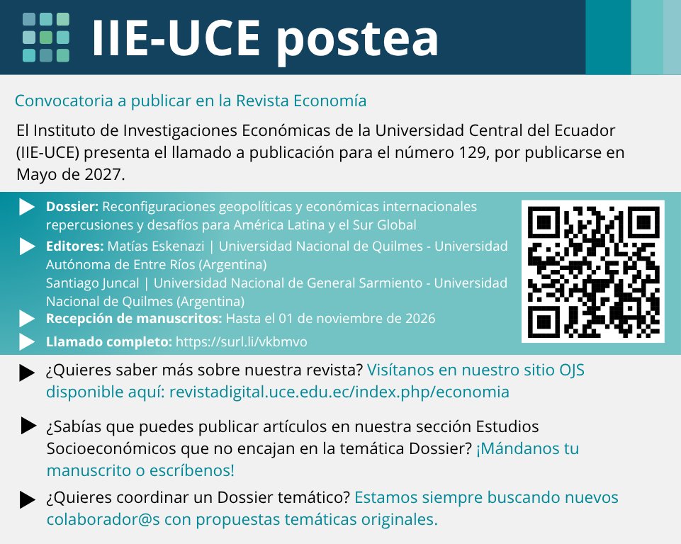 Instituto de Investigaciones Económicas tweet media