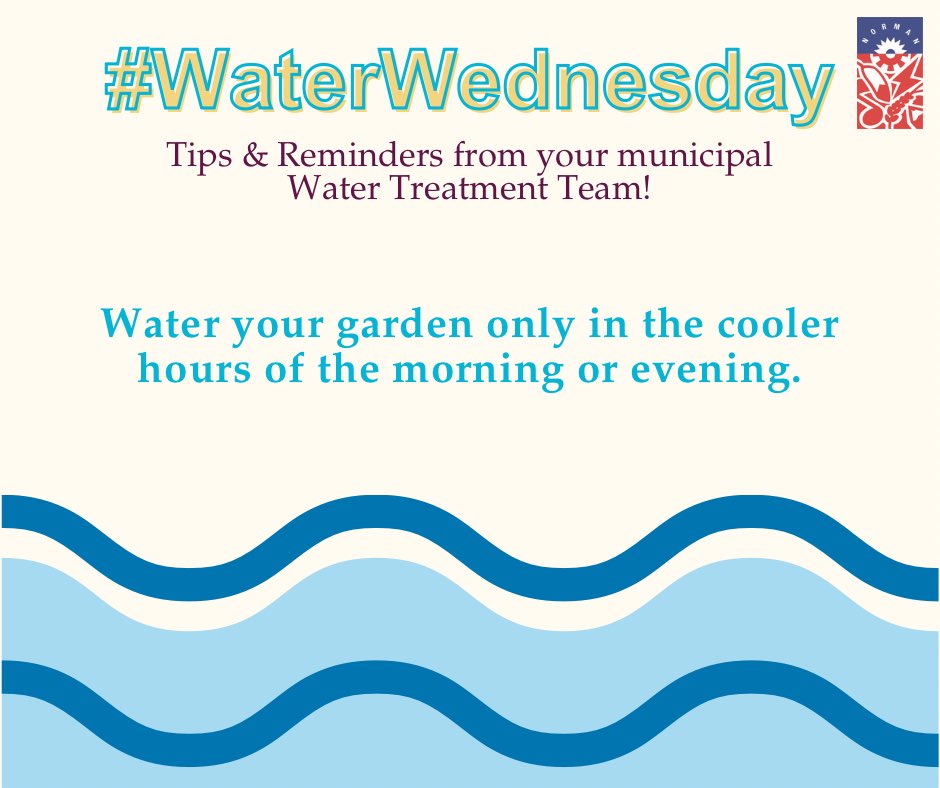cityofnormanok's tweet image. Water your garden only in the cooler hours of the morning or evening. 💧

Learn more about water conservation and its importance at: epa.gov/watersense/sta…

#WaterWednesday #WaterIsLife #NormanOk #GreenNorman #LocalGov
