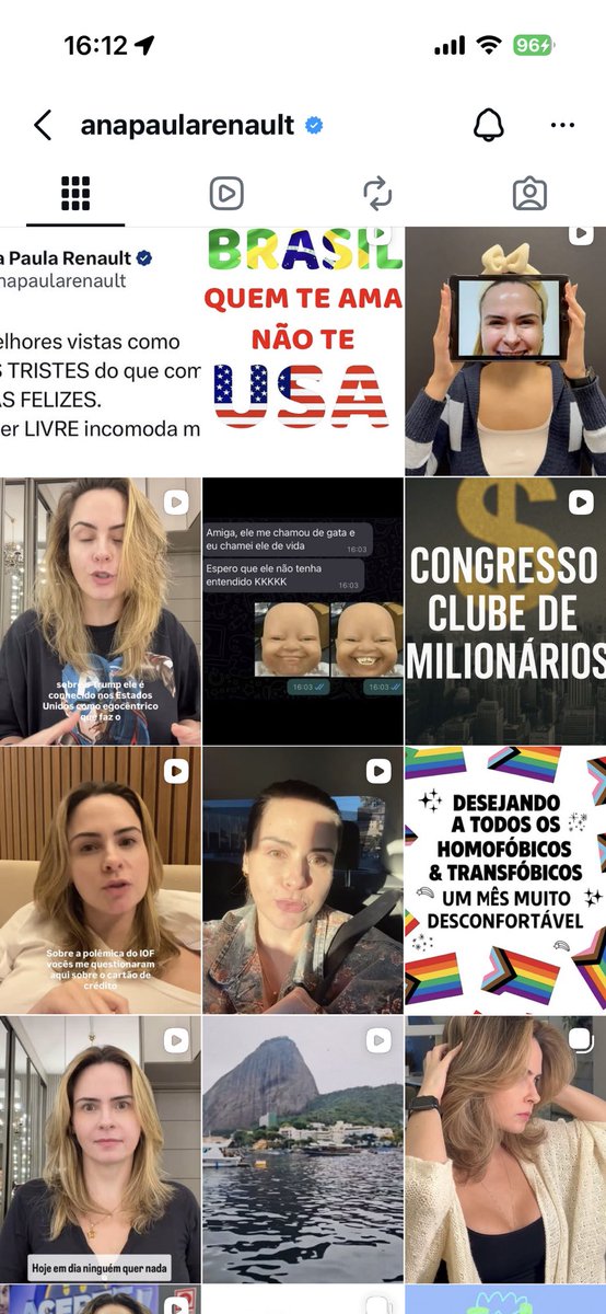 e quando o feed de 9+ milhões de seguidores voltar a ser assim