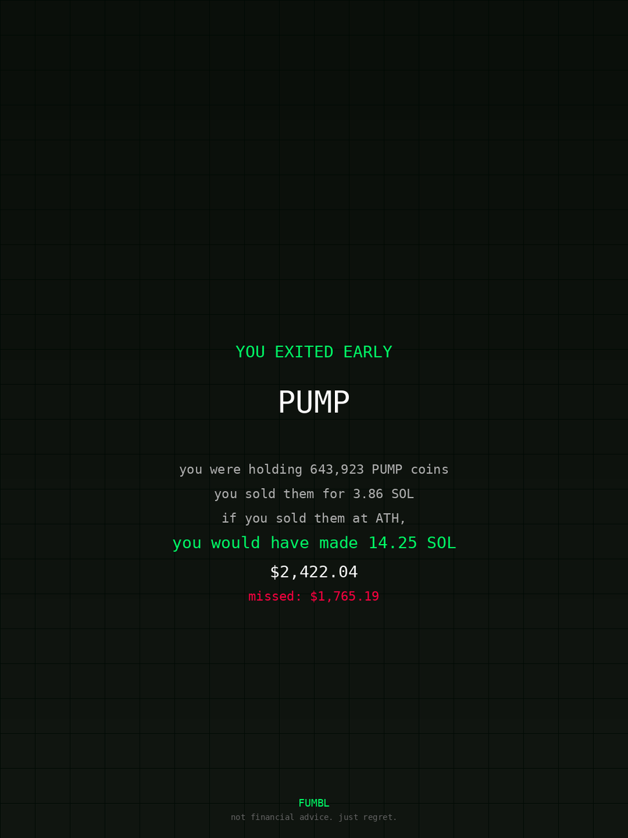 iksLurpee's tweet image. Peeped fumbledbags.com only to see I didn't cash out on $PUMP 
coulda been up 

2MaAsvdsfYtJkNjYKEB1rqxMEWRdPMuJzeV37gBnpump 
#trust
#batteries