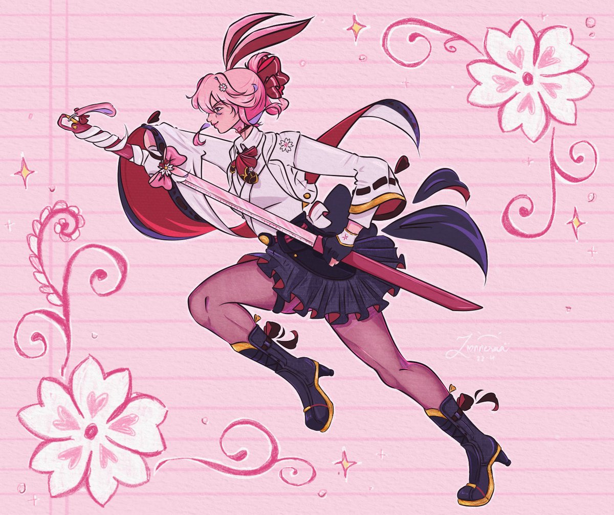zonneraa's tweet photo. waiter ! waiter ! more cute pink characters pleaseee !! 🌸🩷 #Evanescia https://t.co/sHR19eqBEt