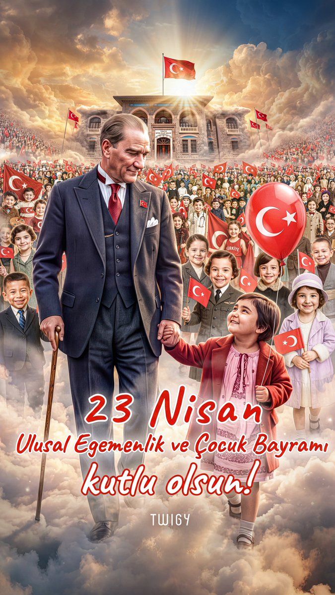 23 Nisan Ulusal Egemenlik ve Çocuk Bayramı kutlu olsun!