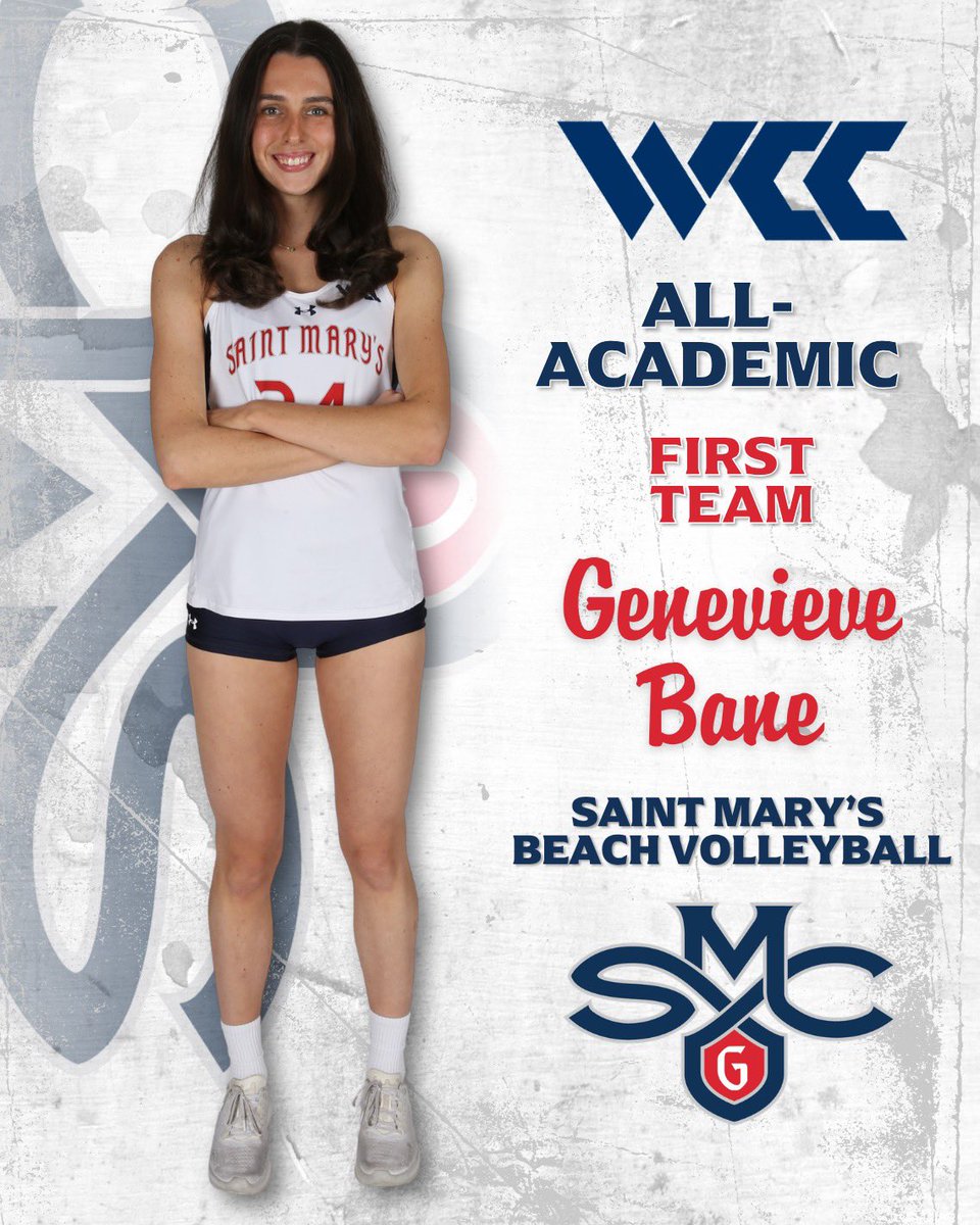smcbvb's tweet photo. Pacing the WCC!

For the first since 2019, the Gaels have three first team WCC All-Academic beach volleyball honorees!

#GaelsRise @WCCsports https://t.co/MSZaE3hQiY