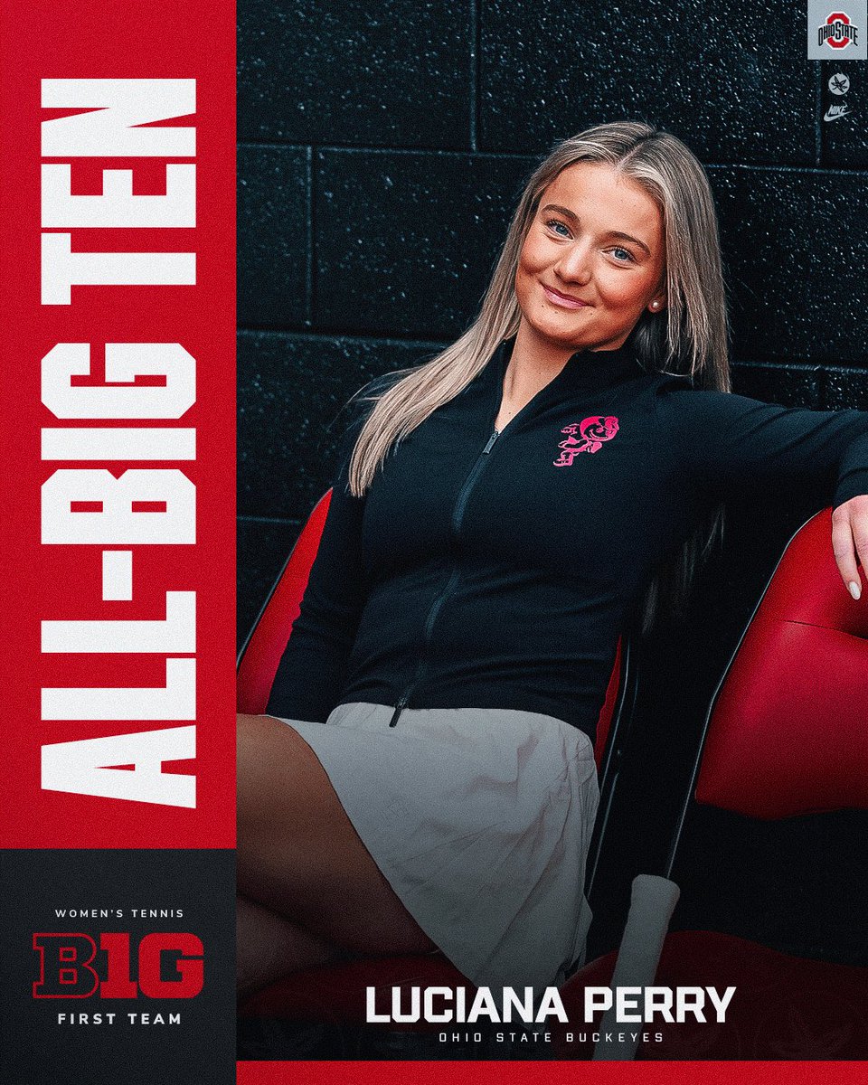 OhioStateWTEN's tweet photo. Luciana Perry and Teah Chavez are unanimous First Team All-Big Ten selections for the second year in a row 👏👏 

Perry is now a three-time First Team All-B1G honoree! https://t.co/HLSnRpcLYf