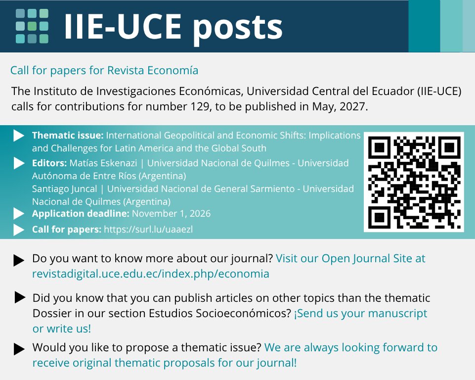 Instituto de Investigaciones Económicas tweet media