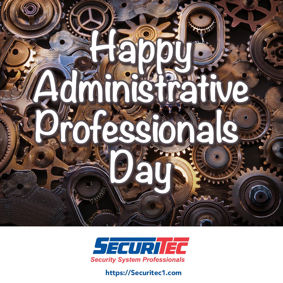 SecuritecOne's tweet photo. Administrative Professionals are the essential gears that keep the entire organization turning. Your precision, coordination, and reliability ensure everything runs smoothly behind the scenes. Today we recognize the vital role you play in our success. #AdminProfessionalsDay https://t.co/QDlcFZTtMC