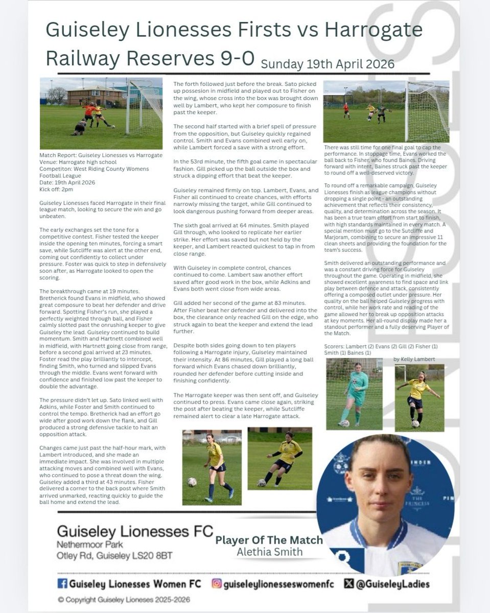 Guiseley Lionesses tweet media