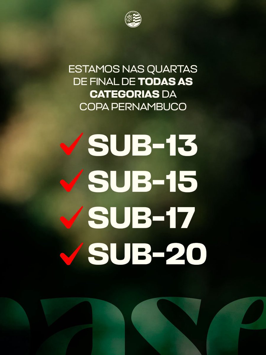 nauticope's tweet photo. 𝐓𝐈𝐌𝐁𝐔 𝐍𝐀𝐒 𝐐𝐔𝐀𝐑𝐓𝐀𝐒! ✅🇦🇹
Todas as equipes das categorias de base do Náutico, do Sub-13 ao Sub-20, garantiram vaga nas quartas de final da Copa Pernambuco.
As datas e os confrontos ainda serão definidos pela FPF. 🐭🇦🇹 https://t.co/9quXqmhmjM