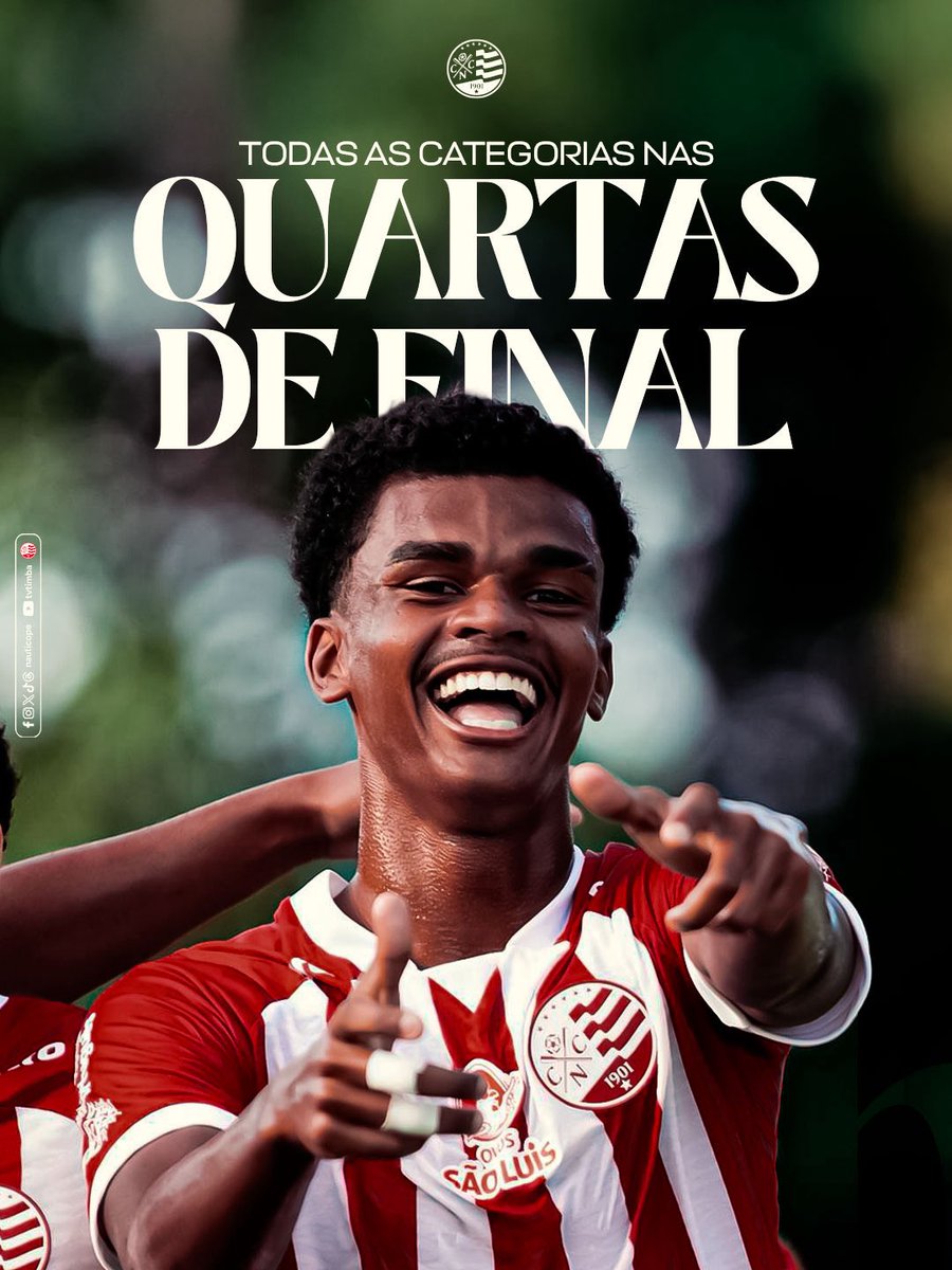 nauticope's tweet photo. 𝐓𝐈𝐌𝐁𝐔 𝐍𝐀𝐒 𝐐𝐔𝐀𝐑𝐓𝐀𝐒! ✅🇦🇹
Todas as equipes das categorias de base do Náutico, do Sub-13 ao Sub-20, garantiram vaga nas quartas de final da Copa Pernambuco.
As datas e os confrontos ainda serão definidos pela FPF. 🐭🇦🇹 https://t.co/9quXqmhmjM