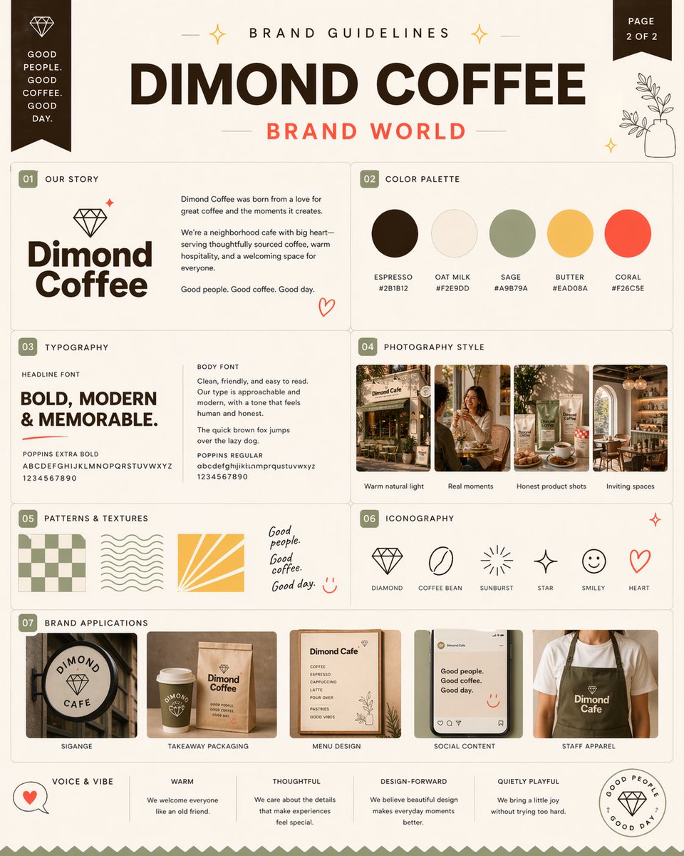 ecomchasedimond's tweet image. Been wanting to open a coffee brand and coffee shop, so I mocked up the whole thing with ChatGPT’s new image generator.

Brand world, packaging, storefront, interiors, the whole vibe.

Honestly kind of wild how fast you can now go from idea to something that actually feels real.
