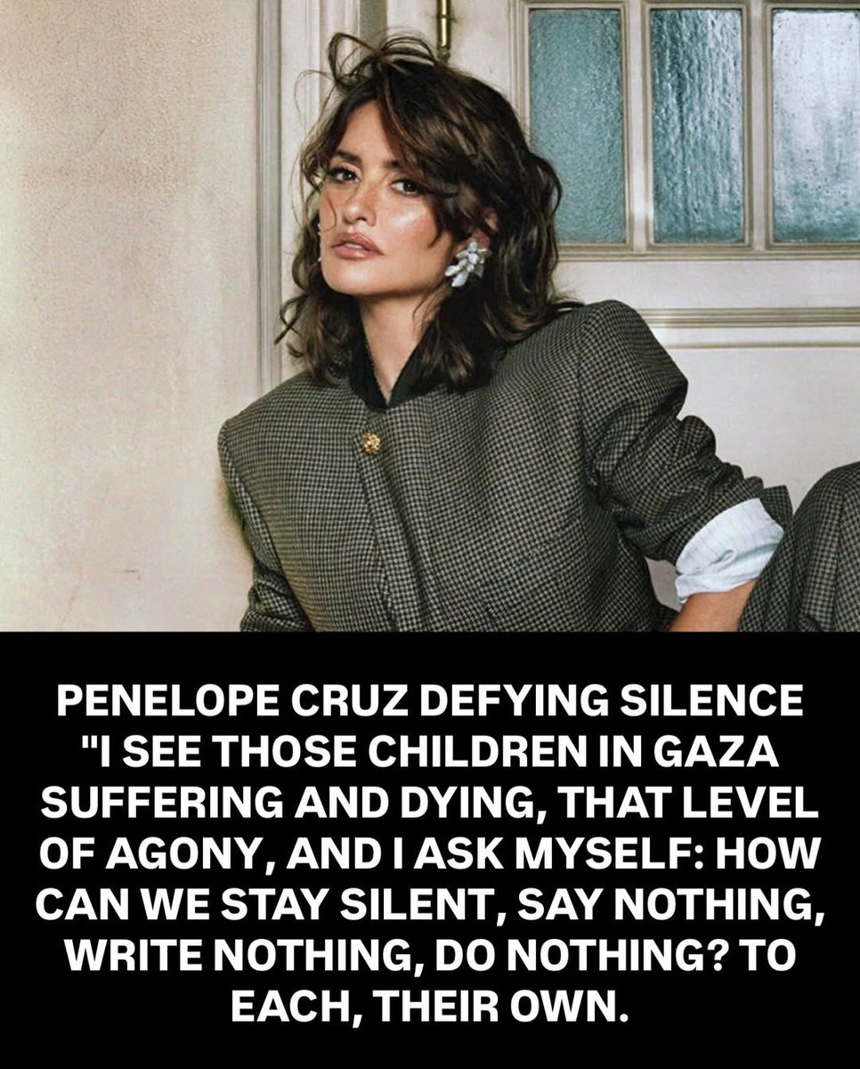 Penélope Cruz is breaking the silence on Gaza.