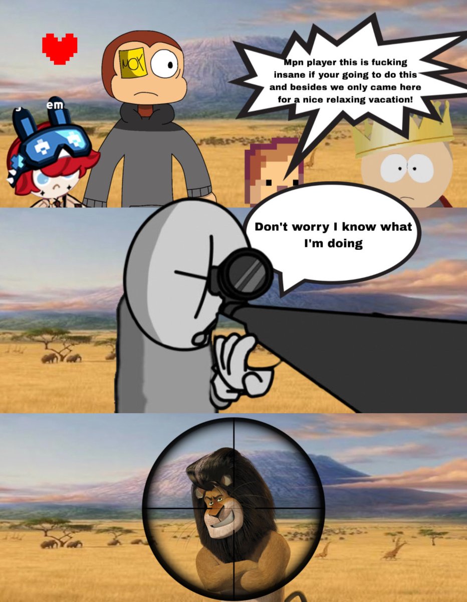 bae_jeremi62499's tweet image. Hunting 
#madnesscombat #playeroc #cookierun #delturne #kindergarten #southpark #madagascar