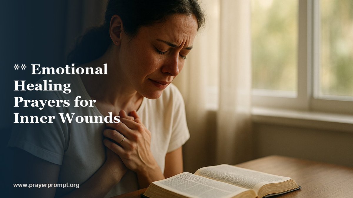 prayerpromptorg's tweet image. #Uncategorized Emotional Healing Prayers: Prayers for Inner Wounds and Trauma dlvr.it/TS9dT7