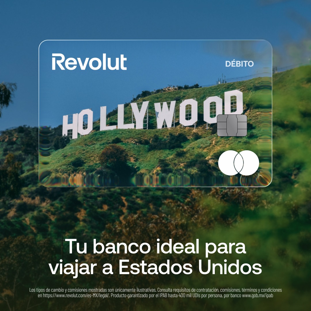 Revolut's tweet photo. Gasta en +160 países y cambia +30 divisas con Revolut.