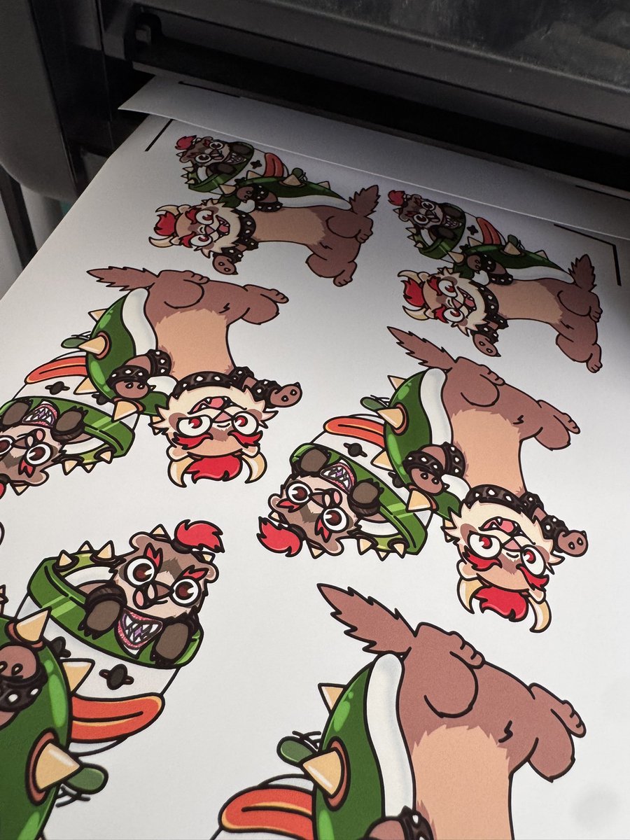siberianlizard's tweet photo. LOOK AT THESE CUTIES! Printing the sticker club out! Posting this week 🥰😍 #stickerclub #mario https://t.co/WMK7PbUygz