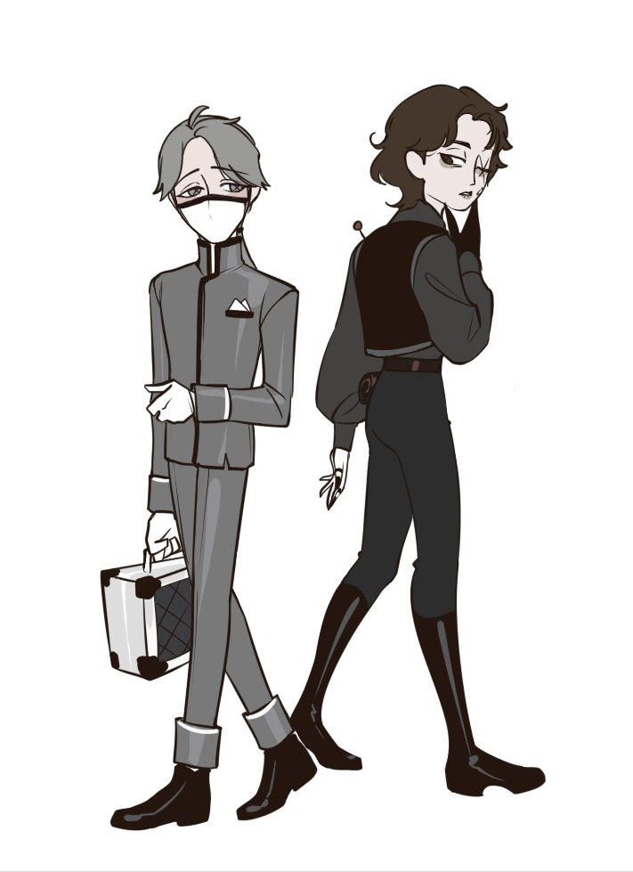 Rromaiin's tweet photo. Gothic people
#matthiasczernin 
#aesopcarl #PuppetCoffin #mattsop
#IdentityV https://t.co/f7vyBxdfA5