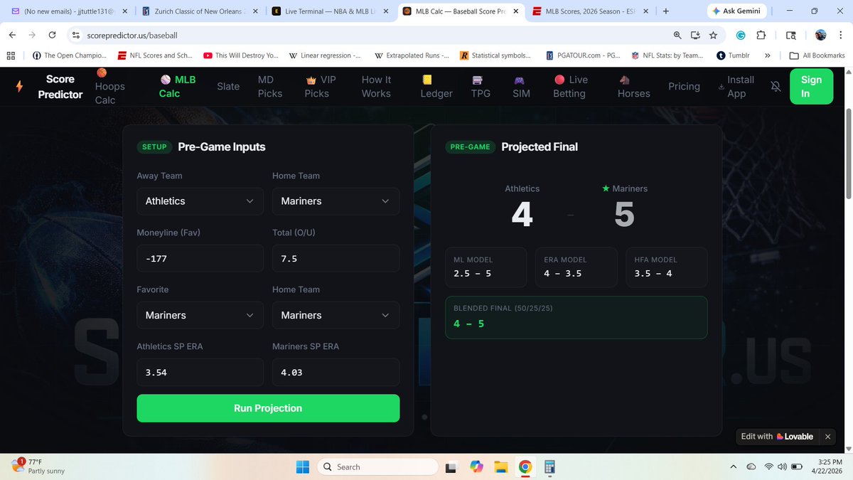 jjtuttle1216's tweet image. The #MLB Calc is free to use til May 1st. - scorepredictor.us/baseball - #MLBBetting #MLBBets #Freepicks #GamblingX