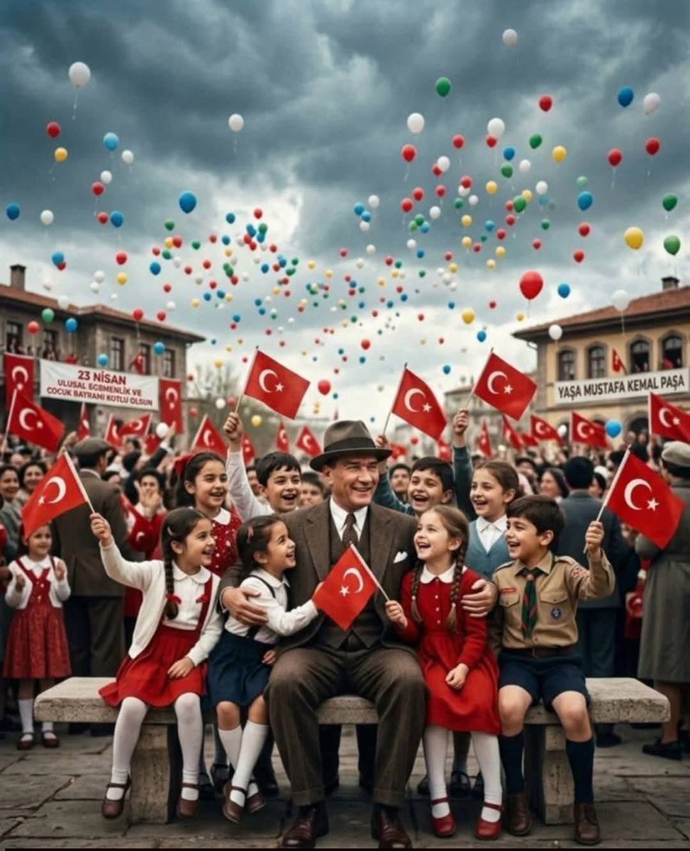 TCebr3448's tweet image. "Küçük hanımlar, küçük beyler..."

Geleceğimizin teminatı olan çocuklarımıza armağan edilen bu eşsiz mirasın 106. yılında; #23Nisan Ulusal Egemenlik ve Çocuk Bayramımızı gururla kutluyoruz! 🇹🇷👦👧
#Atatürk #23NisanKutluOlsun