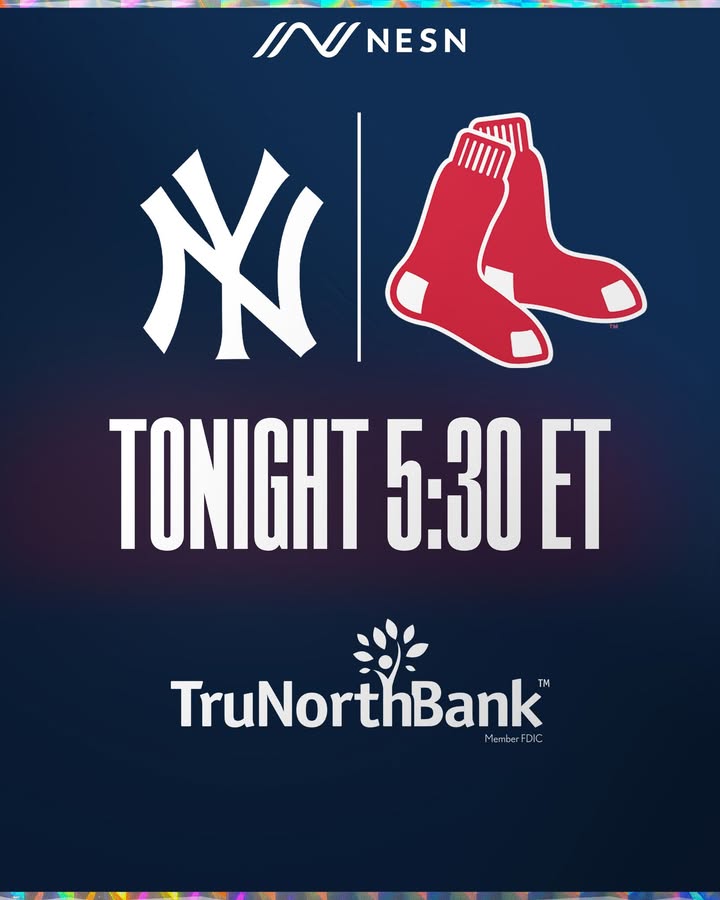 NESN's tweet image. Looking to get even tonight 👀 

#Yankees at #RedSox ➡️ 5:30 ET on NESN 📺 

Tonight's matchup is presented by TruNorth Bank.