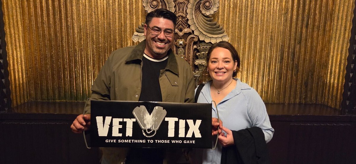 VetTix's tweet image. MJ (Touring) donated by: Nederlander National / Broadway Markets
Best show ever. Thank you.
Anthony, #USAF #Veteran 1998 - 2003 #Memorymaker