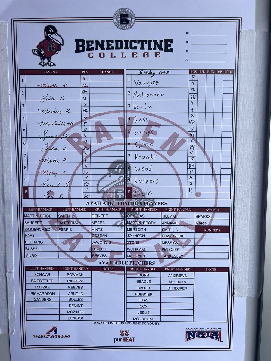 Benedictine Baseball tweet media