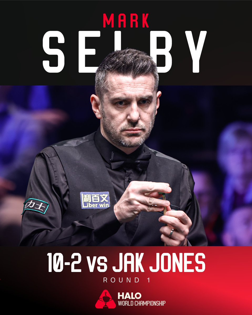 WeAreWST's tweet image. MARK SELBY - WOW!

The Jester from Leicester makes light work of 2024 finalist Jak Jones - he takes on Wu Yize in the Last 16.

#WorldChampionship