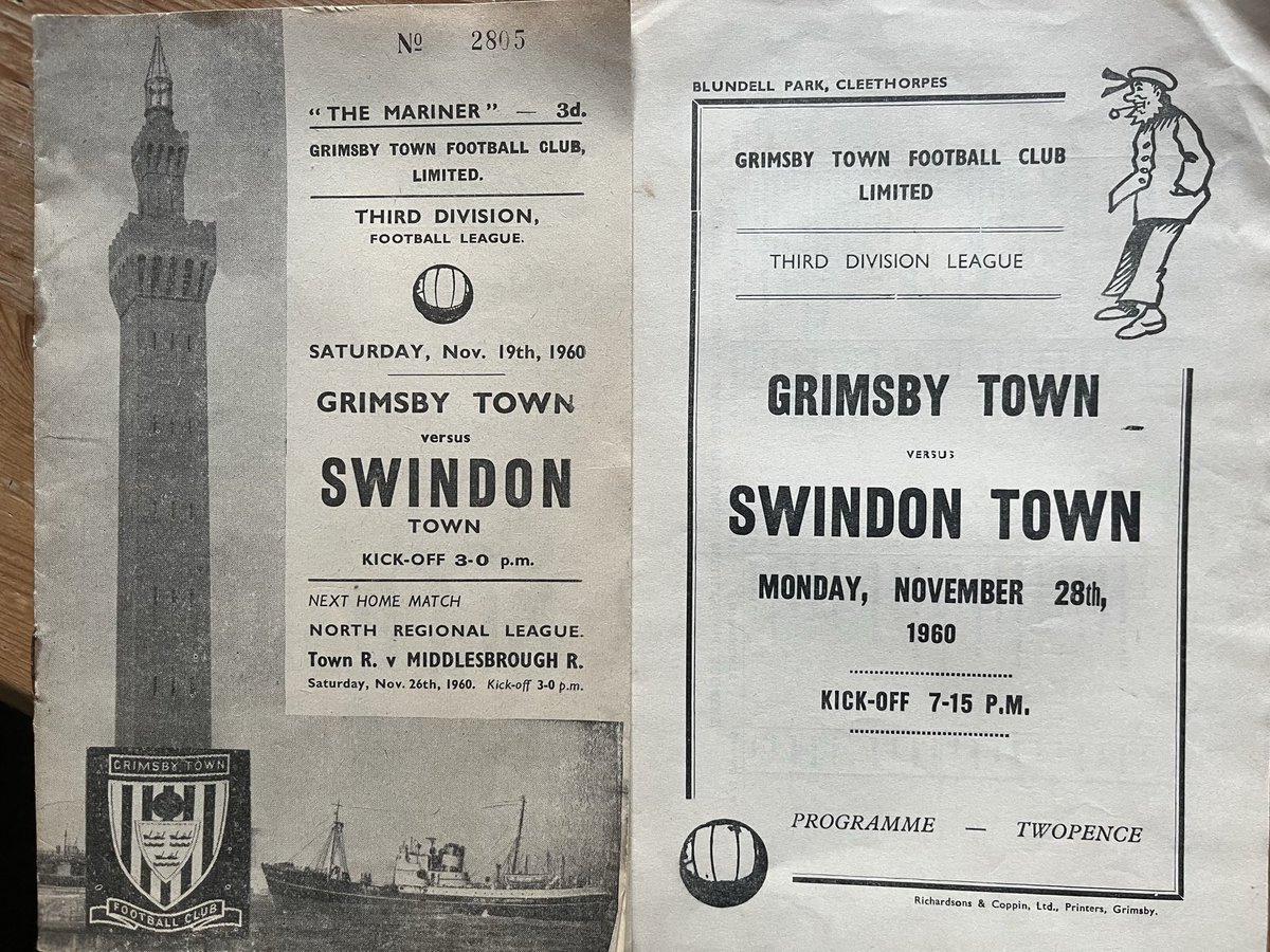 Old Swindon Programmes tweet media