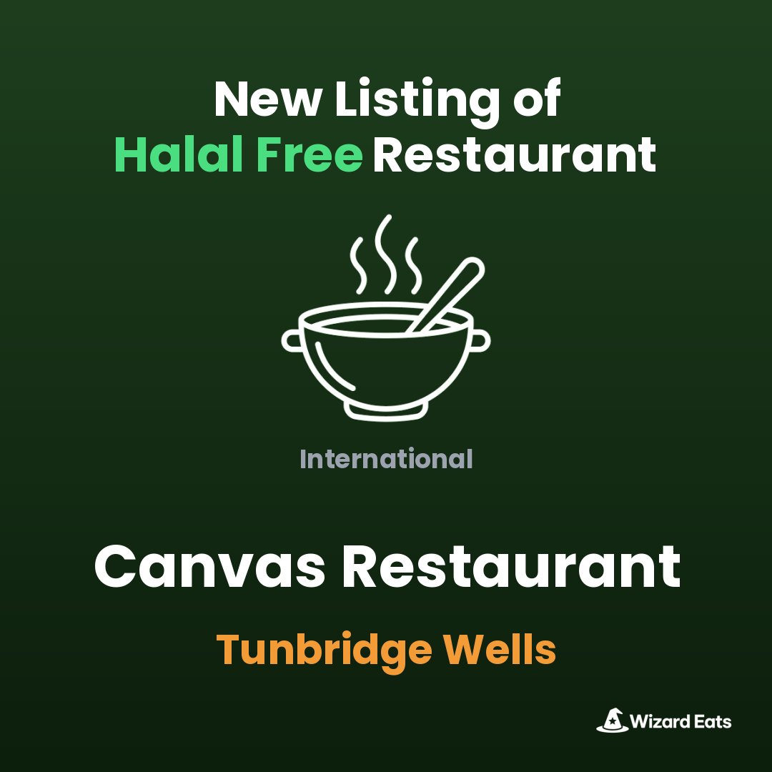 WizardEats's tweet image. wizardeats.com/?name=Canvas+R…

#HalalFree #TunbridgeWells