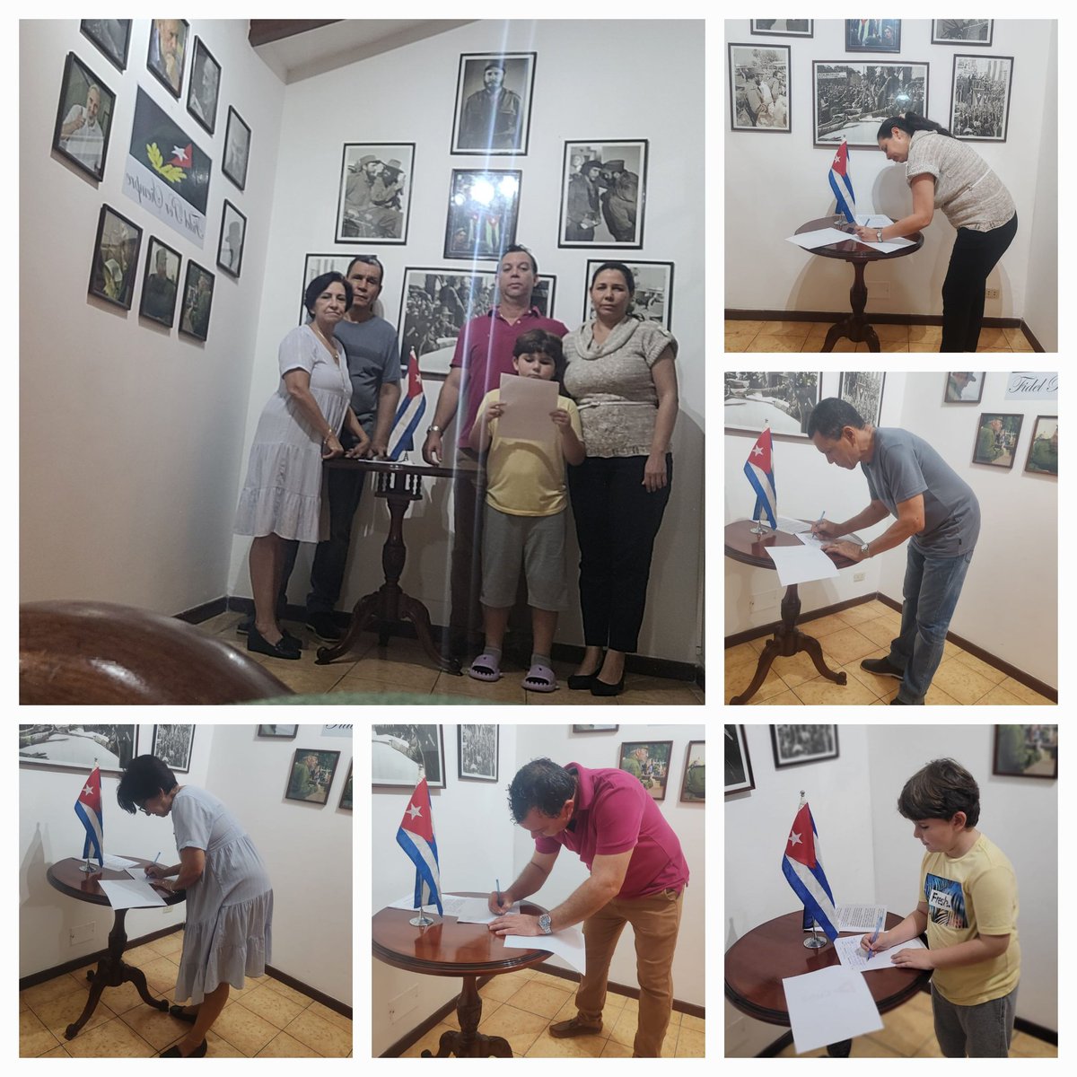 El colectivo del Consulado General de Cuba🇨🇺 en Santa Cruz🇧🇴 respaldamos la Declaración del Gobierno Revolucionario ¡Girón es hoy y siempre! y ratificamos el honor y deber supremo de cada cubano de defender nuestra tierra al precio de nuestras propias vidas. #MiFirmaPorLaPatria