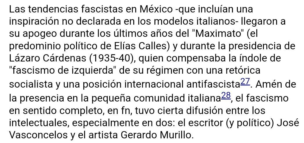 templBite's tweet photo. - México es único país con un corporativismo de izquierda, construido por Lázaro Cárdenas.
- La tradición nacionalista de México tiene un fuerte componente marxista. 
- La tradición nacionalista de México proviene de la izquierda (nacionalismo revolucionario)
- Las facciones revolucionarias rivales eran simpatizantes tanto del comunismo como del fascismo. 
- México es el único país del mundo donde un secretario de educación fascista (Vasconcelos) contrata muralistas comunistas para plasmar la narrativa visual del régimen político. 
- México es el único país que yo sepa que tuvo alternancia entre gobiernos de izquierda y derecha para mantener la estabilidad de un régimen autoritario. 
- El régimen autoritario surgido de la Revolución hizo del indigenismo una herramienta de manipulación y cooptación. 
- Con esa mezcolanza iliberal tan extraña y su narrativa, no sorprende que los mexicanos lleguen al siglo veintiuno completamente perdidos. No saben de donde son, quienes son o hacia donde quieren ir.