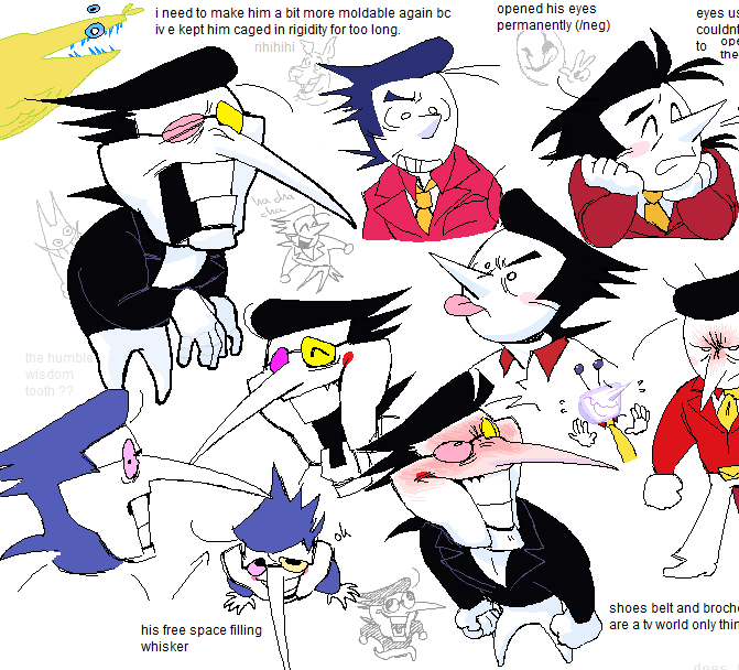 One katrillion spamtons on a very poorly composed paint canvas that i have to split into two to not decimate the quality! 1/2 #spamton #DELTARUNE