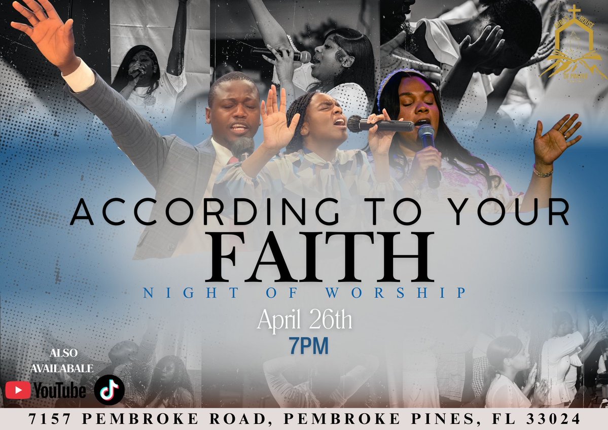 abbashousemiami's tweet image. 🔥🔥 This Sunday night, April 26th @7pm; We will have our monthly evening service and we are excited for what God is going to do in the room! 

✨Join us for a time of praise, worship, prayer, and fellowship in Christ! 

#faith #sunday #jesus #gospel #fyp #pray