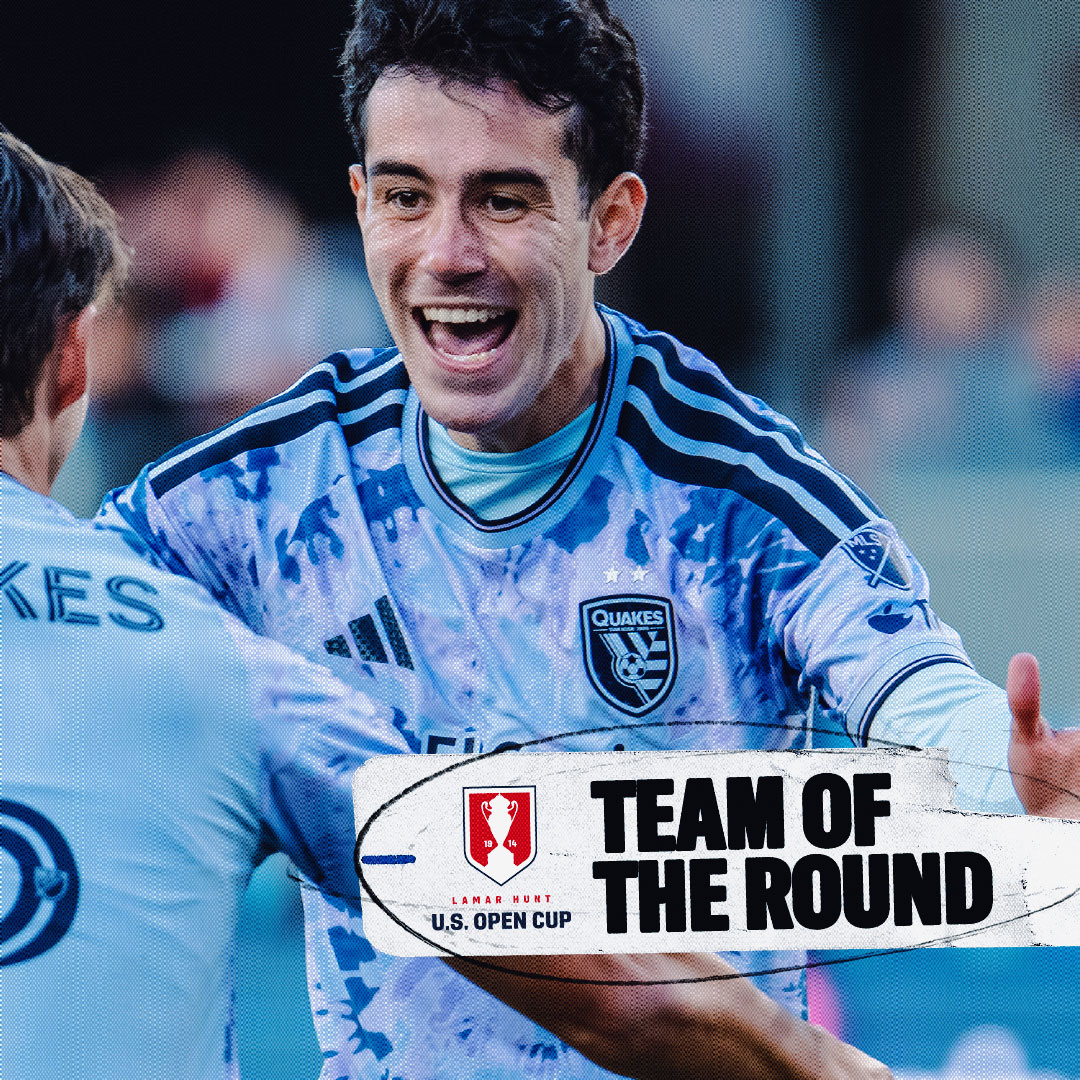 SJEarthquakes's tweet photo. Nick’s Been Picked ⭐️

🗞️ | #Quakes74 Midfielder Nick Fernandez Selected to 2026 Lamar Hunt U.S. Open Cup Team of the Round for Round of 32

🔗 https://t.co/DShIAz1tdi https://t.co/3fVZ3rZnDr