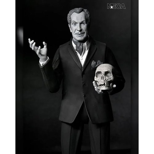 PriceWatcherX's tweet image. NECA Ultimate Vincent Price Black &amp;amp; White 7-Inch Scale Action Figure in stock!

ee.toys/Z09HIU

#VincentPrice #Moive #Film #Horror #NECA #Ultimate #ActionFigures #Collectibles #Toys #ToyCollector #New #InStock