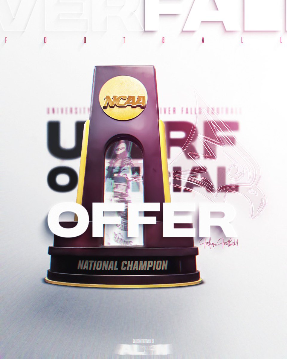 hudsontanem's tweet image. #AGTG After a great conversation with @coach_Wiss, I’m blessed to receive my first DIII offer from UW-River Falls!!! 
@Football_CRHS @cmccoy1219 @CoachDevelice @UWRFFootball