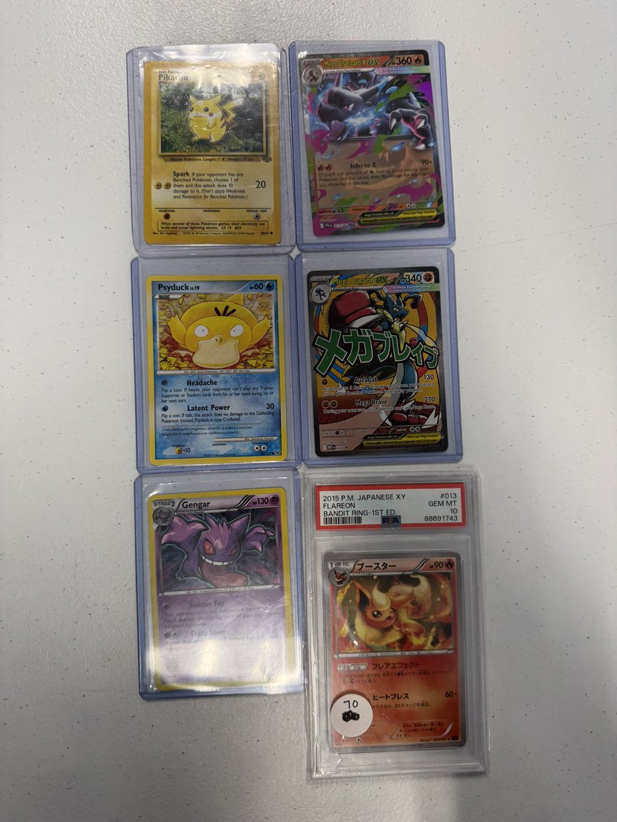 starman_dx_'s tweet photo. Hey friends! I am close to finishing the personal collection adds that I have sought out for and with that I’m starting a new challenge! I am trying to flip (up to 6) Pokemon cards until I have enough to pay off my car loan. So let me know if you’re interested in these! Thanks! https://t.co/DVFUglPU8A