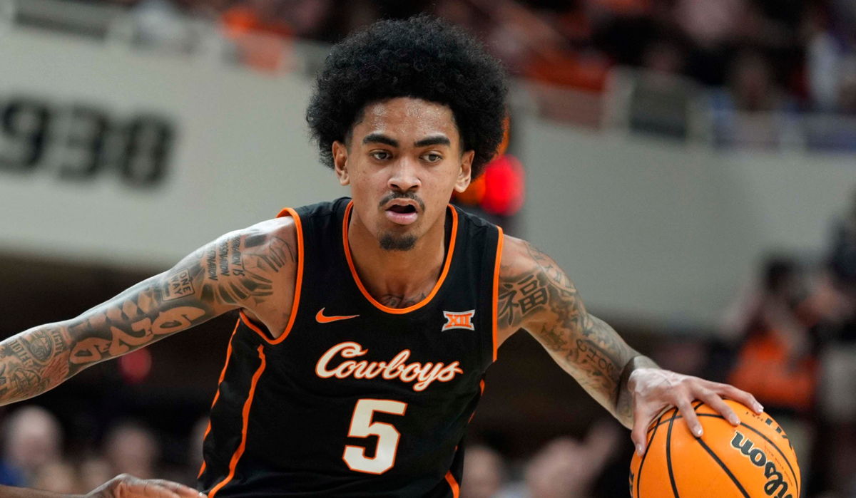 JayhawkSlant's tweet image. Oklahoma State's Vyctorius Miller has completed his official visit to Kansas. 

We spoke with him and have the latest on his recruiting and thoughts on the visit. #kubball

More:
on3.com/sites/jayhawk-…