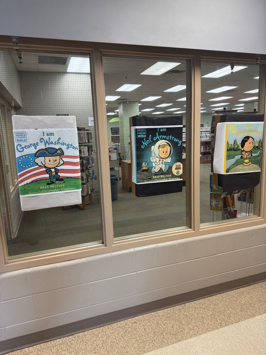 brianarney's tweet photo. My son’s elementary school does a reception for graduating seniors to come back to. Glad to see they’re promoting some pretty good books ⁦@bradmeltzer⁩ and @chriseliopoulos https://t.co/NQQ84iZMdx