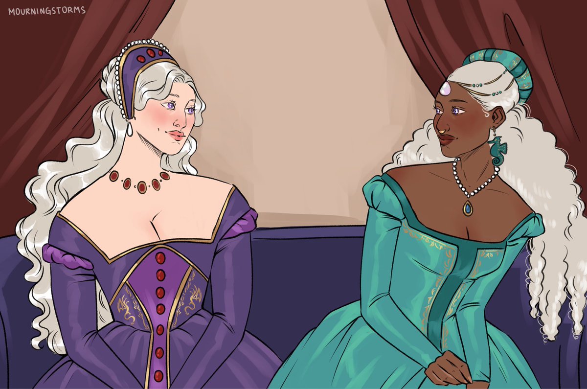 #LAENYRAWEEK2026 - day 5: free day 

had the desire to comm laena with a septum piercing 🙂‍↕️ 

🎨: the lovely <a href="/mourningstorms/">🌙| COMMS OPEN</a> !!