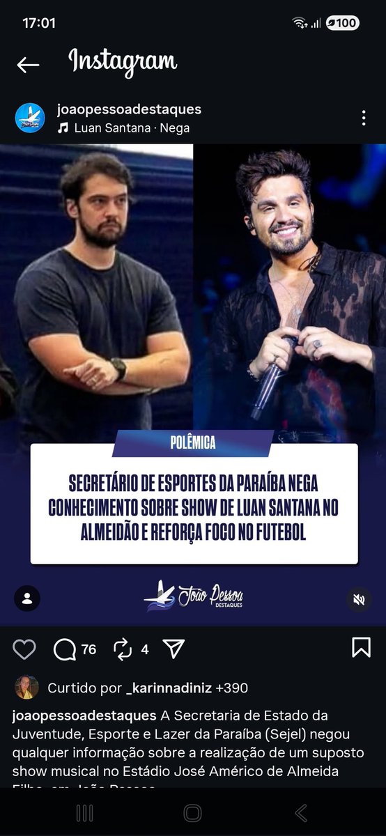 prislrds's tweet photo. @centraldoluan Lore,tão espalhando essa notícia no instagram https://t.co/EfgGH3V5bS