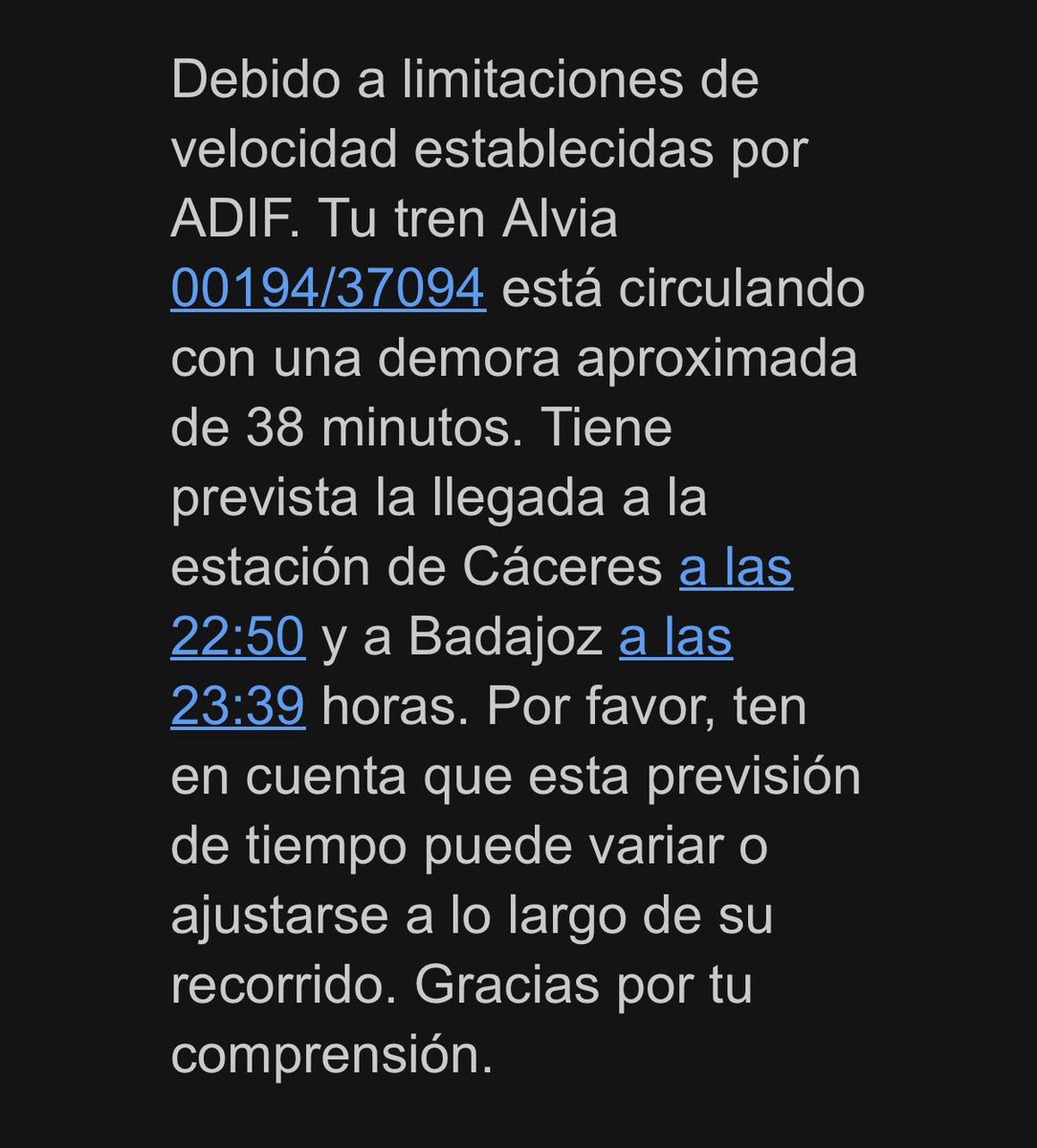 Fjpvega's tweet photo. El próximo e-mail de @renfe me dirá : debido a agotarse el carbón en la locomotora, el tramo Plasencia -Cáceres lo haremos en diligencia, no se prevén bandoleros operando por la zona https://t.co/uwQBFz1diG