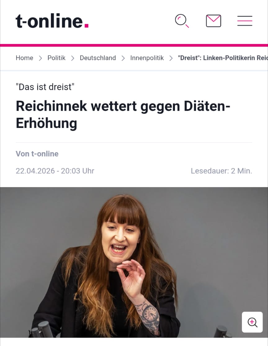 497€ mehr im Monat für Abgeordnete – beschlossen von Friedrich Merz CDU u. Lars Klingbeil SPD. 
Gleichzeitig: 
Nullrunden für Bürgergeld-Empfänger und bald Basistarif in der Krankenversicherung!
