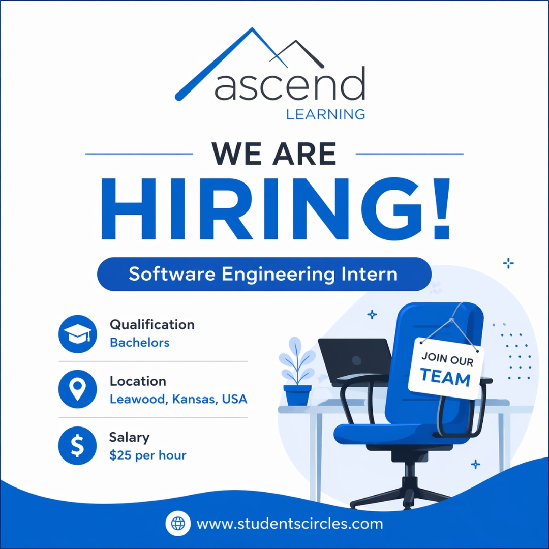 karthikpattadi's tweet image. 🚀 Hiring Alert!

Ascend Learning is looking for Software Engineering Interns in Leawood, Kansas 🇺🇸
💰 $25/hour | 🎓 Bachelor’s

Start your tech career today 👇
🔗 studentscircles.com/ascend-learnin…

#Internship #TechJobs #Hiring #SoftwareEngineer #USAJobs #StudentsCircles

⚠️ Disclaimer: