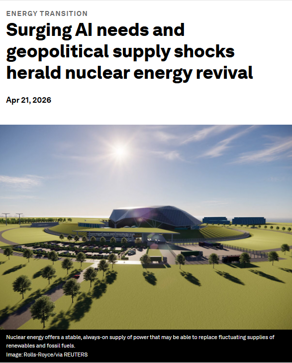 quakes99's tweet image. 💥🪖#Energy crisis ushers in a global #Nuclear Renaissance🌅⚛️🏗️👷🌎 #AI, data centres and volatile geopolitics are driving demand for more #electricity that is reliable, available, secure &amp;amp; clean, pushing #NuclearEnergy to top of the agenda🥇🤠🐂 #Uranium weforum.org/stories/2026/0…