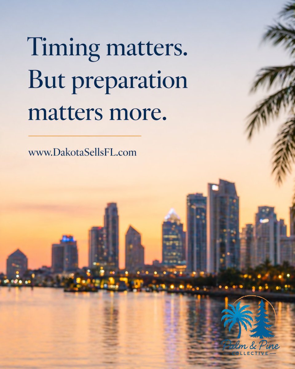 DakotaSellsFL's tweet image. Timing matters.
But preparation matters more.

DakotaSellsFL.com

#YourNEEDSAreThePOINT #PalmAndPineCollective #Timing #RealEstate #TampaHomes