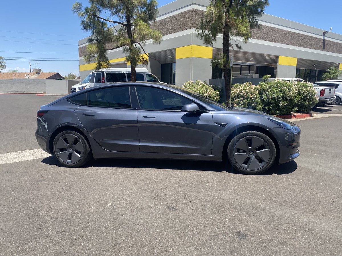 Gutierreztint's tweet photo. This Tesla owner wanted full protection before Arizona summer heat hits ☀️ https://t.co/BLPZS9PwQo