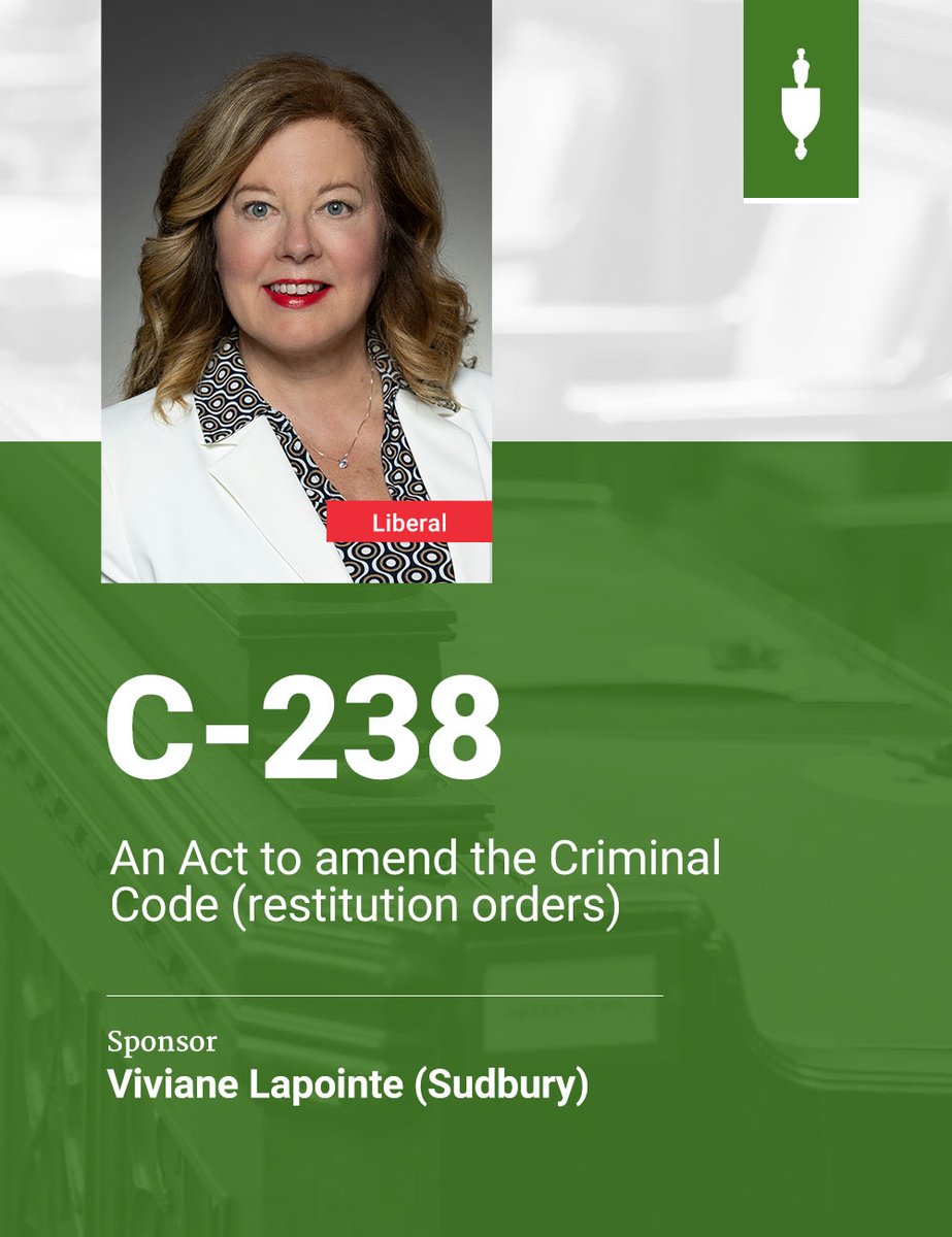 HoCChamber's tweet image. Bill #C238 was adopted at 2nd reading and referred to the #JUST Committee. #cdnpoli

✅❌Vote result and more: ow.ly/rr8T50VXaXX