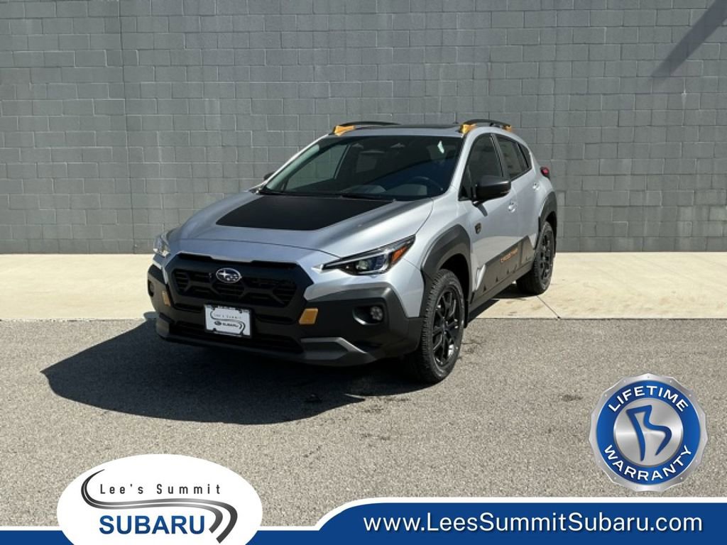 LSSubaru's tweet photo. 🚗New Car Spotlight: 2026 Subaru Crosstrek Wilderness🚗

•Exterior: Ice Silver Metallic
•Interior: Wilderness StarTex
•Body Type: Sport Utility
•Drive Type: AWD

🔗Link To View Vehicle: https://t.co/dPREPRE8kC

#BalderstonAutoGroup #LSSubaru #NewCarSpotlight https://t.co/nwPxPtpmKp