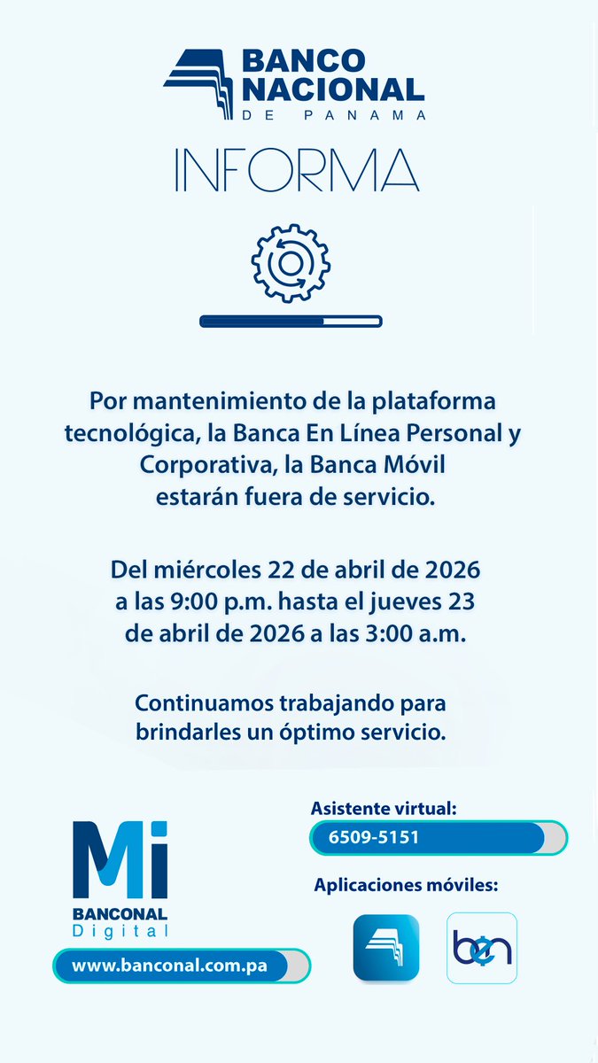 Banco Nacional de Panamá tweet media