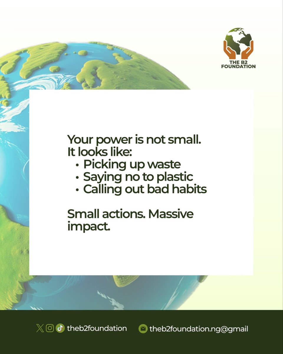 theb2foundation's tweet photo. Invest in the only home we got. In honor of Earth’s day. Happy Earth’s day🌎💚! #Earth #Day #TheB2Foundation #OurPlanet https://t.co/epUNUSvhQj